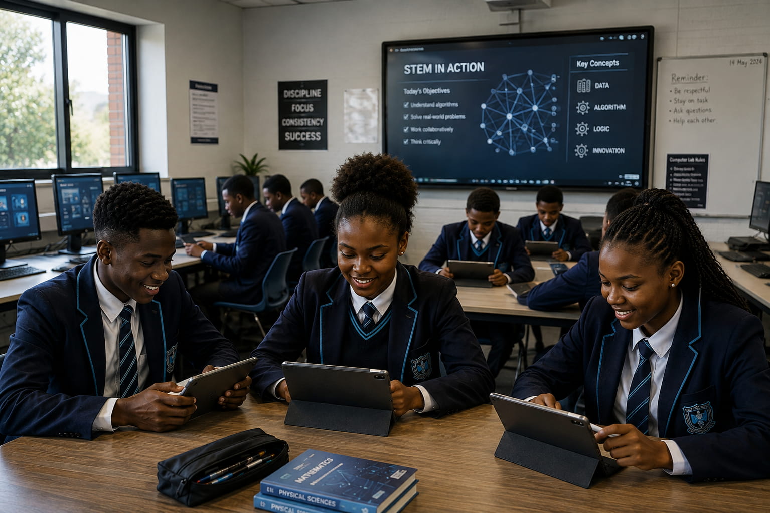 Young Black entrepreneurs working together