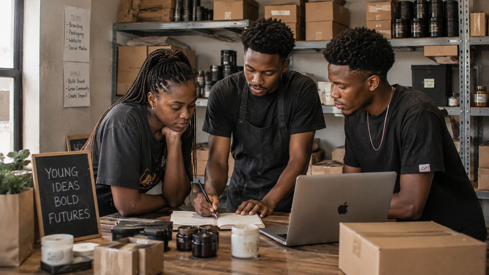 Young people planning their future